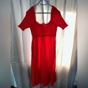 Free People Red Maxi Dress